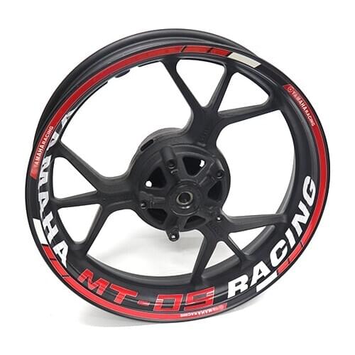 Motorcycle wheel decals Reflective stickers rim stripes For YAMAHA TRACER 900 MT09