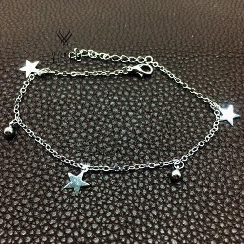 Wholesale Little Bell Anklet Bracelet Rose Gold Titanium Steel Women Girl Lover Barefoot Anklet Fashion Foot Chain Jewelry