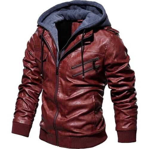 Mens winter thick coat fashion zipper coat faux fur coat mens fur lining warm coat brown