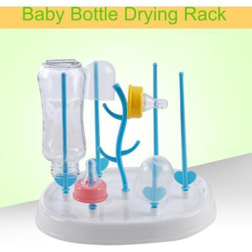Protable Baby Bottles Drying Rack Cleaning Dryer Drainer Cup Drying Baby Bottle Drier Baby Bottle Holder For Feeding Baby Rack