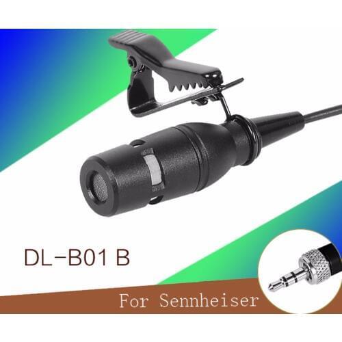 Professional Lavalier Lapel Tie Clip Cardioid Condenser Microphone For Sennheiser Wireless BodyPack Transmitter 3.5 mm Lockable