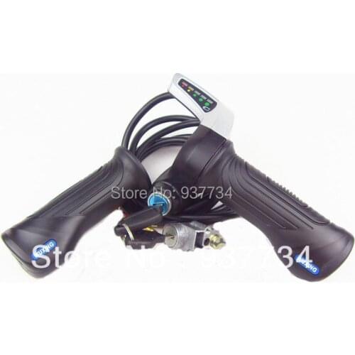 Discount handle grips for scooter 24V / 36V /48V electric bike scooter throttle with ignition lock G-L081