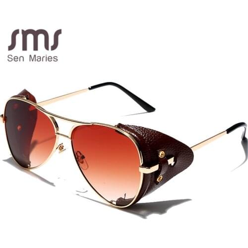 2019 Classic Pilot Sunglasses Men Women Fashion Metal Aviation Sun Glasses Frames With Leather Driving Sunglasses Gafas Del Sol
