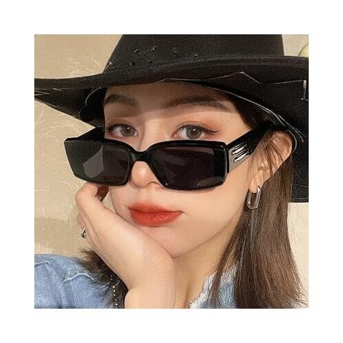 2021 new fashion small frame sunglasses small red book sunglasses trend INS square rice nail sunglasses women