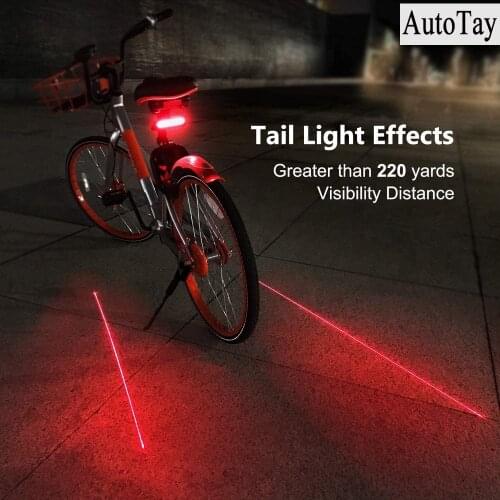 Bike Bicycle light LED Taillight Rear Tail Safety Warning Cycling Portable Light, USB Style Rechargeable or Battery Style