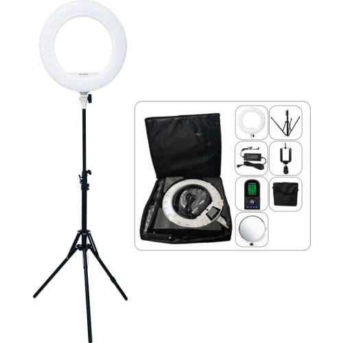 Yidoblo AX-480EII 5500K Warm & Cold Bio-color Camera Photo/Studio/Phone/Video 18'' 240 LED Ring Light LED Lamp Makeup Ring lamp