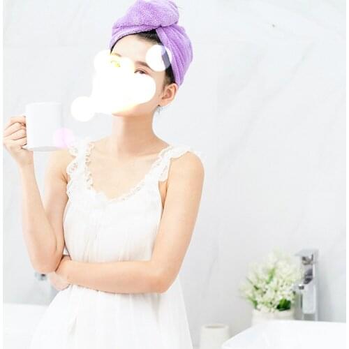 Women Towel Cap Quick Dry Hair Wrap Bathroom Super Absorbent Quick-drying Thicker microfiber Bath Towel Hair Dry Cap Salon Towel