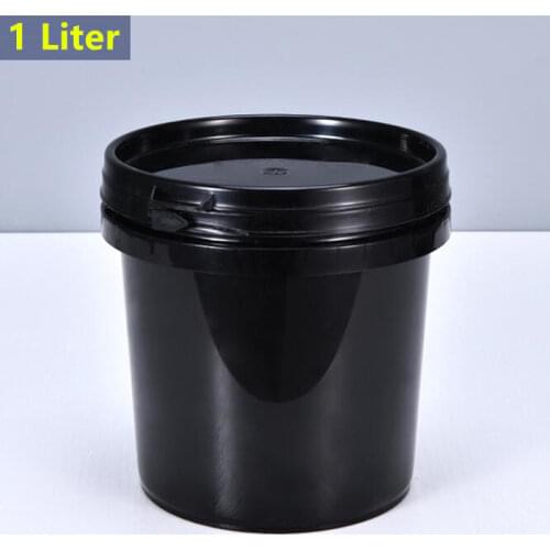 1000ML Empty plastic bucket with Lid Food Grade Storage container Unbreakable Leakproof Polypropylene pail 1Pcs