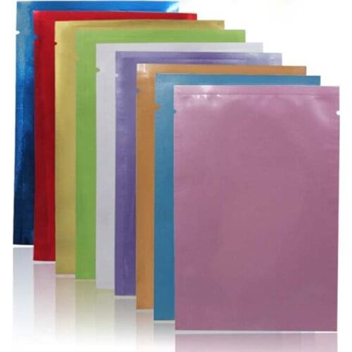 100pcs High quality aluminum foil heat seal bag party birthday wedding favor gift candy decor pouch small storage bags