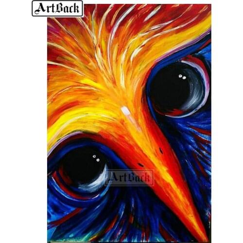 New 5d diy diamond painting owl painted square full of drill 3D diamond embroidery animal resin mosaic home decoration gift