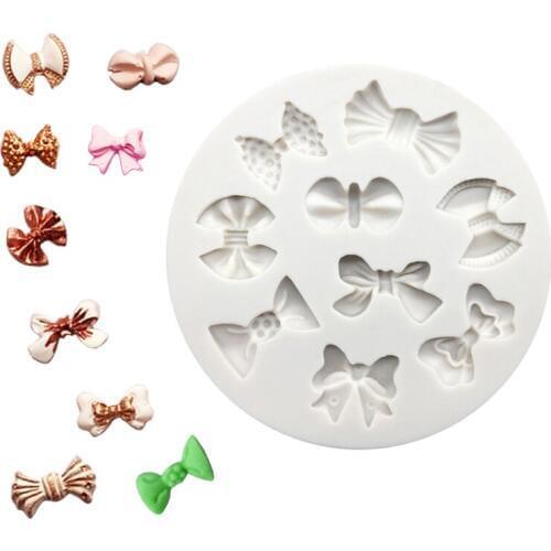 Bows Silicone Sugarcraft Mold Chocolate Cupcake Baking Fondant Cake Decorating Tools