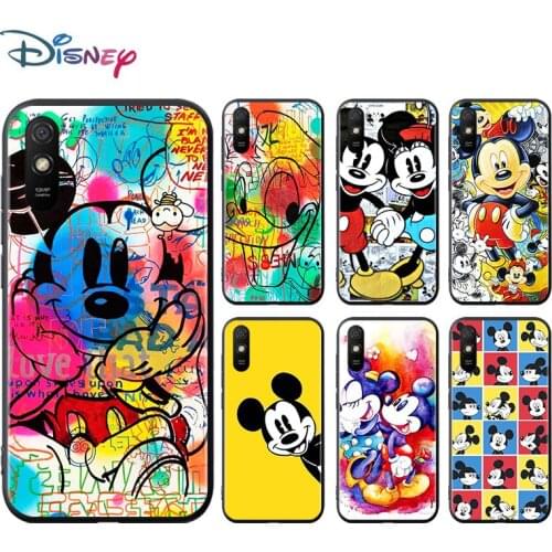 Mickey and Minnie cute for Xiaomi Redmi 10X Pro 9C 9A 9I 9T 9 GO K30S Ultra K20 8 7 S2 6 5 4X Pro Soft Black Phone Case