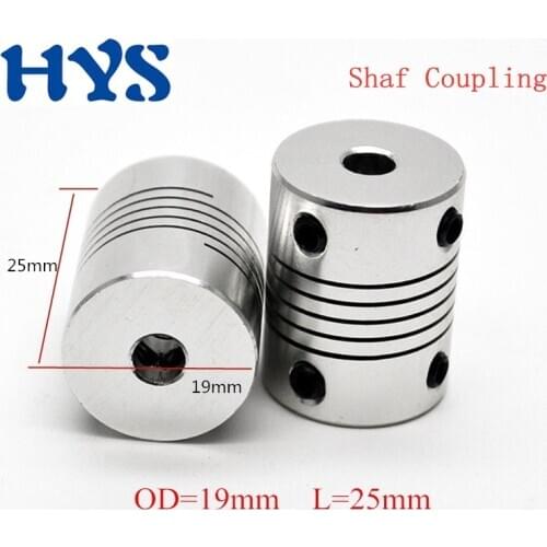 HYS Aluminium Motor Jaw Shaft Coupler 5mm To 8mm Flexible Coupling 3D Printer Couple Joint Dropshipping CNC 3/4/6/6.35/7/10mm