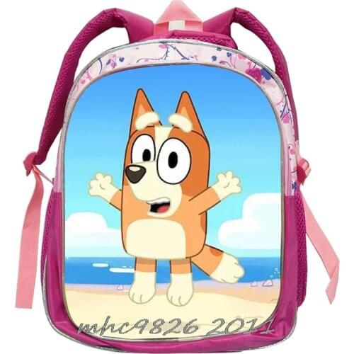 Disney Children 3D bingo bluey Backpack boys girls Primary school Backpack kids Kindergarten backpack Schoolbag Mochila Infantil