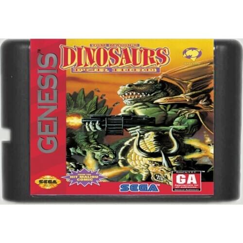 Dinosaurs For Hire NTSC-USA 16 bit MD Game Card For Sega Mega Drive For Genesis