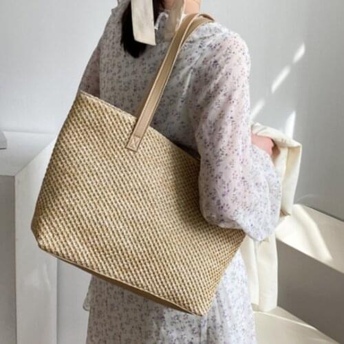 Classic Female Message Handbag Women Tote Bag Beach Travel Shopping Bags Leisure PU Shoulder Bag