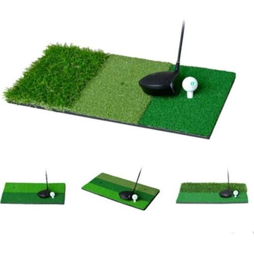 60x30cm Golf Hitting Mat Indoor Outdoor Mini Practice Durable Pp Grass Pad Backyard Exercise Golf Training Aids Accessories