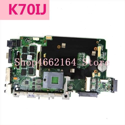K70IJ Mainboard For ASUS K70I K70IJ DDR2 2G RAM Laptop Motherboard 100% Test