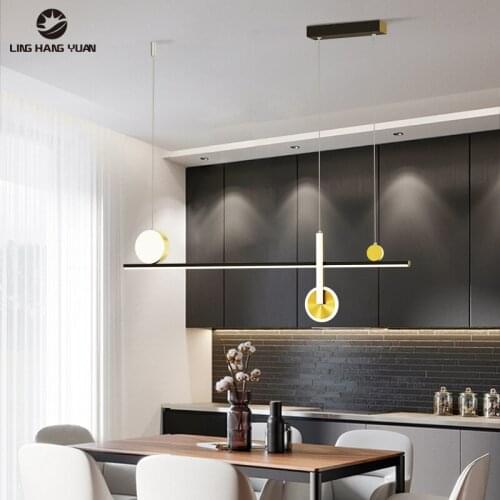 Nordic Modern Led Pendant Light 90cm Hanging Lamp Home Decoration LED Pendant Lamp for Living room Dining room Kitchen 110V 220V