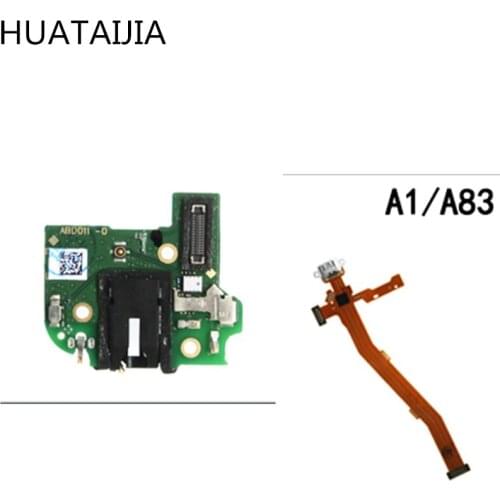 New Original For oppo A1 A83 Charge cable tested Good oppo A1Charging Flex Cable Microphone with oppo A83earphone holder
