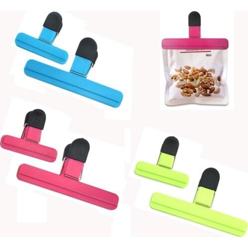 12 Pairs Plastic Food Sealing Bag Clip Chips Bags Sealer Seal Grip for Snack Coffee Storage Kitchen Accessories Wholesale X2