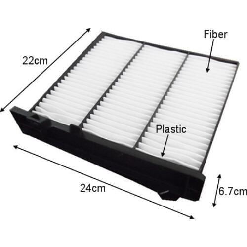 Wholesale CUK2230/1 Factory Outlet MR500058 Best Fiber Car Cabin Air Filter DCF336K for MITSUBISHI Pajero 240*216*67mm CAC-10070