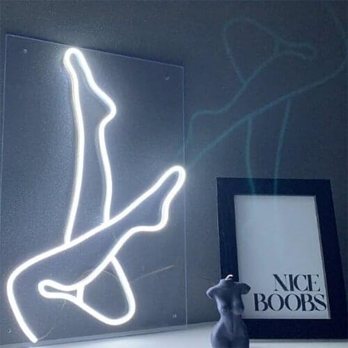 Personalized Neon Light Sign Custom Led 3D Sexy Ladys Acrylic Wall Hanging Pub Party Home Decoration Chambre Light Up Signs