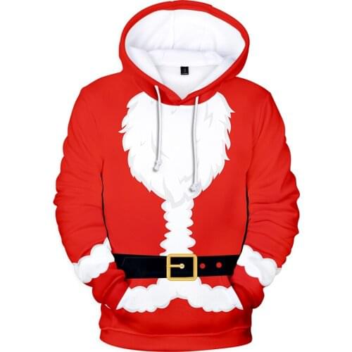 Be well received 3D Santa Claus Clothing Print Hoodies Sweatshirt Long Sleeve Men Women Clothes Hot Sale Leisure Cartoon Top