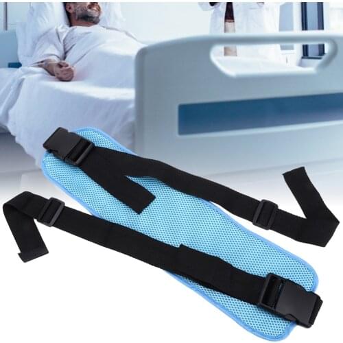 Wheelchair Bedridden Patients Safety Harness Strap Adjustable Fixing Belt Brace Support with Double Buckle for Elderly Disabled