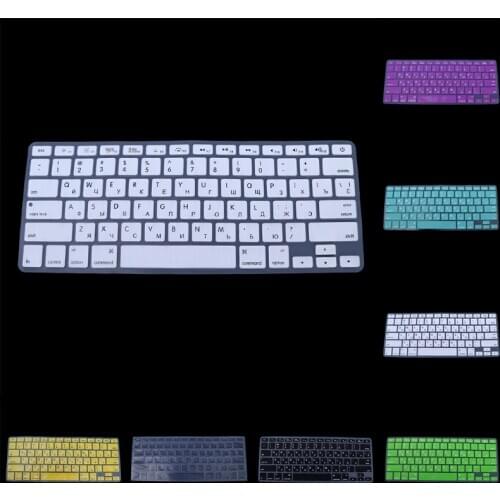 US Version Russian Keyboard Silicone Skin Cover For Apple Macbook Air Pro 13 15