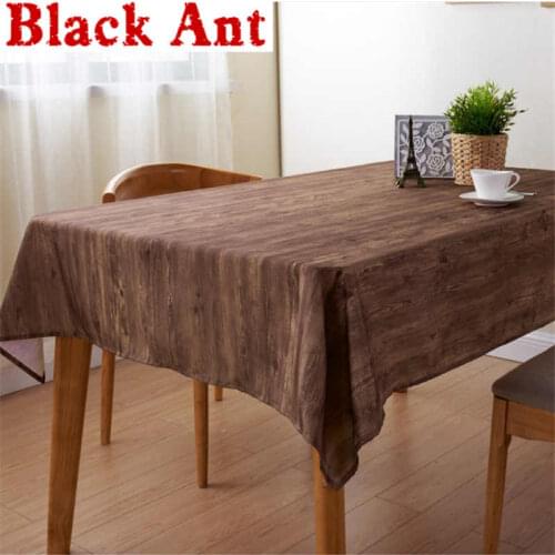 New Style Wood Grain Tablecloth Rectangular Waterproof Solid Table Cover Cloth Oil-proof Banquet Party Home Decora ZB-JD1069
