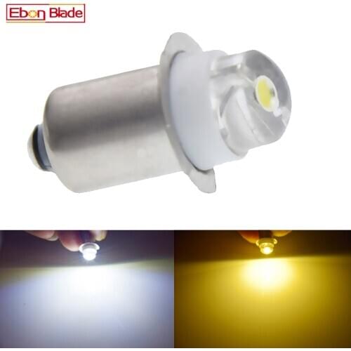 1/2 Pcs P13.5s LED Lamp 0.5W PR2 PR3 Warm/White 6000K Flashlight LED Bulb 3V 4.5V 5V 6V 8V 12V 15V 18V 24V Torch Light