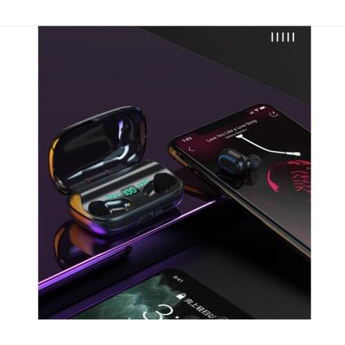 T11 Bluetooth True Wireless Earphones TWS in-Ear Earbuds IPX7 9D Stereo Noice Cancelling Mini Earset