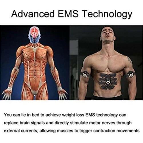 Abdominal Muscle Trainer EMS Stimulator Abs Fitness Equip Training Gear