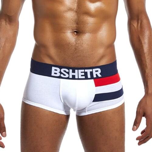 Breathable Cueca masculina Boxer homme Cotton Mens Underwear Boxers U Convex Pouch Sexy Male Underpants men boxer Gay Panties