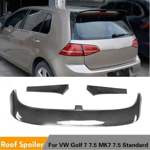 Carbon Fiber / FRP Rear Roof Spoiler Wing Lip for Volkswagen VW Golf 7 VII MK7 Hatchback 4-Door Standard 2014 - 2019