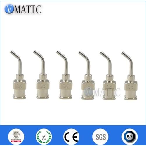 High Quality 12Pcs 1/2'' Inch 16G 45 Degree Bent Stainless Steel Dispensing Needle
