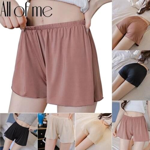 Plus Size Shorts Under Skirt Sexy Lace Anti Chafing Thigh Safety Shorts Female Pants Underwear Large Size Safety Pants Women