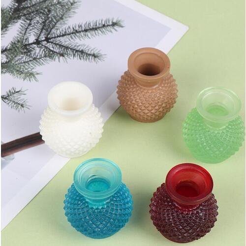 1Pc 1/12 Dollhouse Miniature Flower Vase Pot Doll House Living Room Decoration