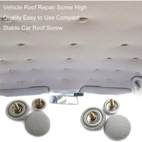 50Pcs Auto Fastener Clip Snap Pins Retainer Practical Easy to Use Nylon Stable Car Roof Snap Rivets Headliner Repair Kit