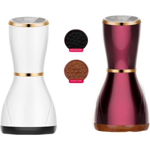 Wireless Stone Needle Heating Scraping Massager Meridian ScrapeTherapy Infrared Electric Body Detoxification Moxibustion Device