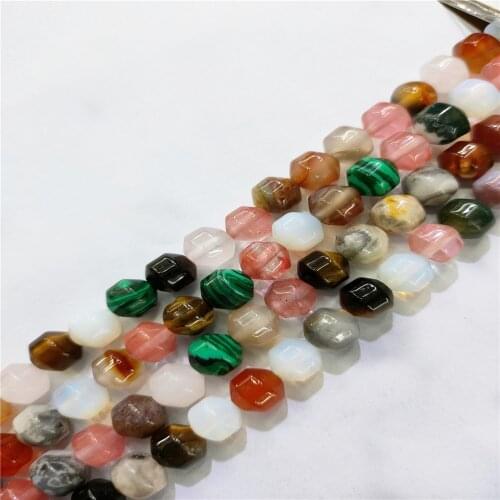 1 Strand 50Pcs 8x8mm Colourful Mix-And-Match Materialsm Bicone Loose Beads For DIY Jewelry Necklace Making Accessories 15.5Inch
