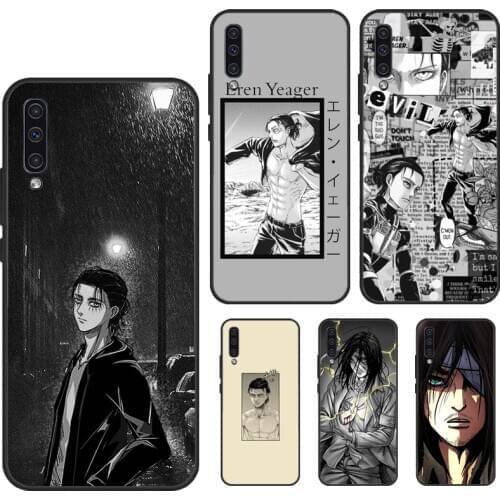Eren Yeager Attack on Titan Case For Samsung Galaxy A71 A51 A31 A11 M21 M31 A10 A30 A40 A50 A70 A20e A21S Back Cover
