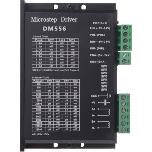DM556 2-phase Digital Stepper Motor Driver 42/57/86 Stepper Motor Driver For CNC