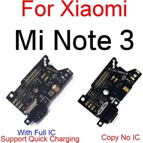 USB Charging Port Dock Board For Xiaomi Mi Note 3 Note3 Charger Plug Connector Board Flex Cable With Micro Replacement parts