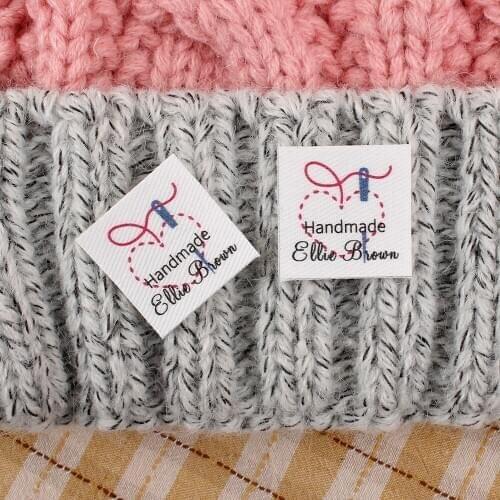 96 Personalised, Handmade, Love Heart, Iron Tags, Ironing Labels, Personalized Name, Custom Design, Unique Gift(TB2187)