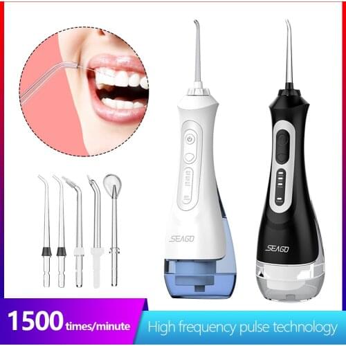 Hot USB Rechargeable Water Flosser Oral Irrigator Dental Portable 3 Modes 200ML Tank Water Jet Waterproof Home Oral Irrigator