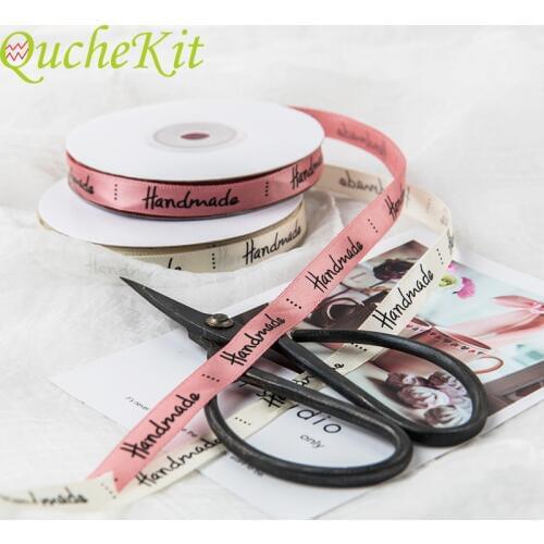 25Yards Handmade Ribbon Cream Pink Color Wrapping Silk Satin Ribbon Packaging Ribbon Gift Box Cake Box Wedding Party Decoration