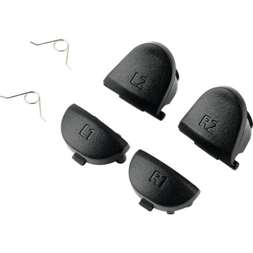 Hot wholesale 2groups Trigger Buttons+2 Springs Replacement Parts For PlayStation 4 PS4 L2 R2 L1 R1 Promotion