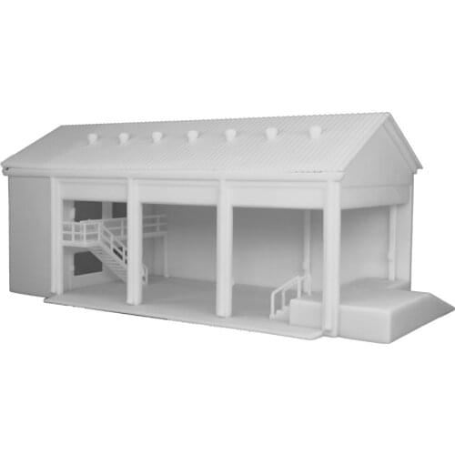 Outland Models Railroad Scenery Warehouse Loading Dock w Accessories 1:87 HO Scale